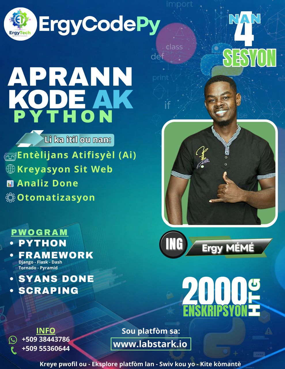 Python de 0 à Hero: Soti nan Debitan rive nan Ekspè